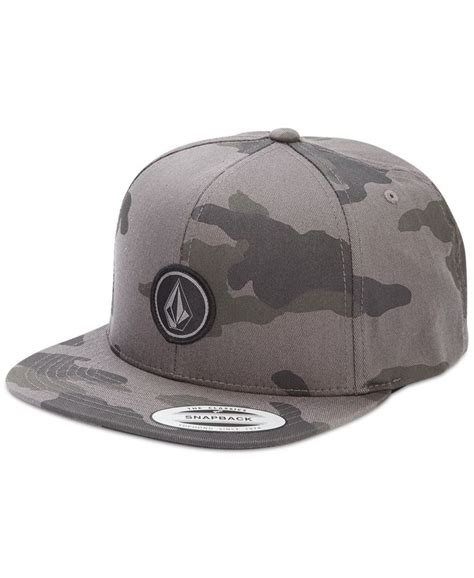 Volcom Quarter Camo Snapback Hat - Hats, Gloves & Scarves - Men - Macy's | Snapback hats, Mens ...