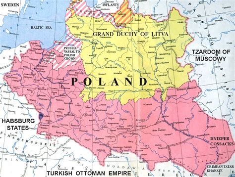 Map Of Poland 1890 - Cities And Towns Map