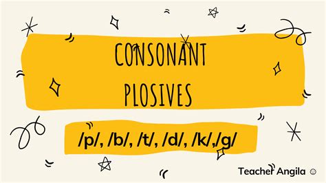 SOLUTION: 5 plosive consonant sounds - Studypool