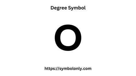 Degree Symbol Copy and Paste