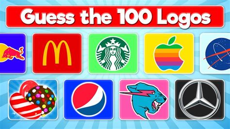 Guess the Logo Quiz | Can You Guess the 100 Logos? - YouTube