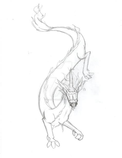 Long Dragon Sketch by christi-chan on DeviantArt