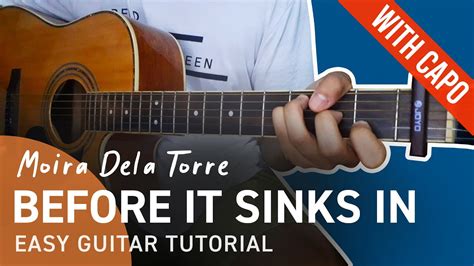 BEFORE IT SINKS IN Guitar Tutorial | Moira Dela Torre | Chordiko - YouTube