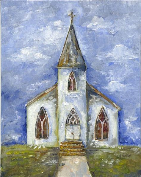 Church Painting $35 | Church art, Painting, Art painting