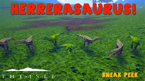 HERRERASAURUS | The Isle Herra Gameplay | Biggest Herrerasaurus Pack EVER | Sneak Peek - YouTube