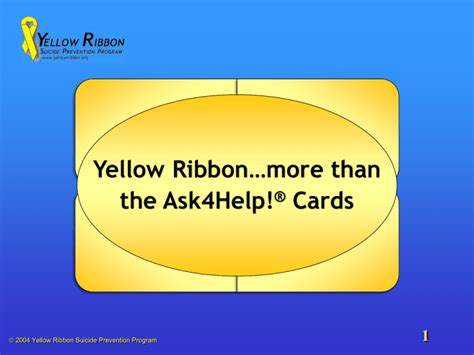 Yellow Ribbon Suicide Prevention Program