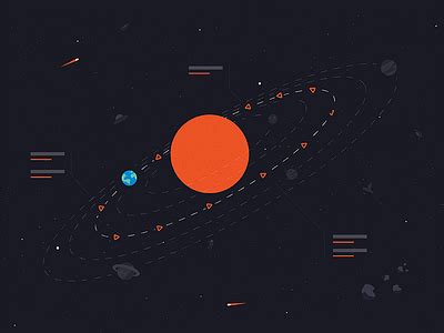 Solar System Timeline by Bogdan Draghici on Dribbble