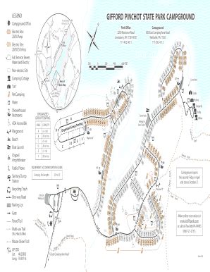 Gifford Pinchot State Park Map 2020-2024 - Fill and Sign Printable Template Online