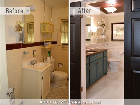 DIY Bathroom Remodel Before And After - Addicted 2 Decorating®