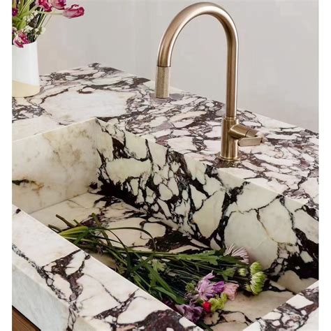 Bathroom Vanity Tops | Stone Countertops - Calacatta Viola Marble Vanity Top