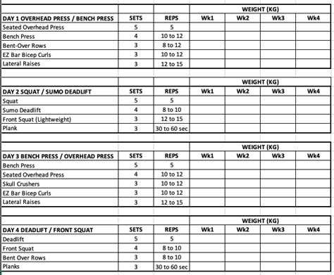 I've only got squat rack, bench, olympic & EZ Bar - is this workout plan alright? Cheers : r ...