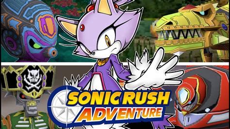 SONIC RUSH ADVENTURE - All Bosses (As Blaze) - YouTube