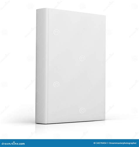 Blank Book Cover Over White Background Stock Images - Image: 34278454