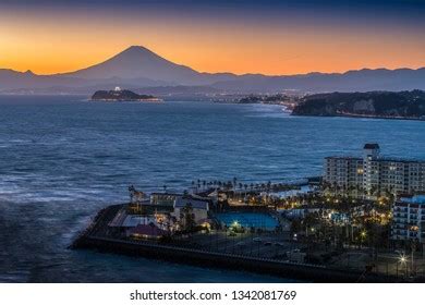 Sagami Bay Mtfuji Sunset Stock Photo 1342081769 | Shutterstock