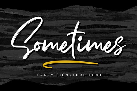 Sometimes - Fancy Signature font | Stunning Free Script Fonts ~ Creative Market