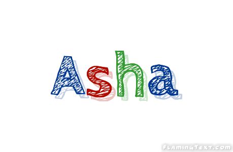 Asha Logo | Free Name Design Tool from Flaming Text