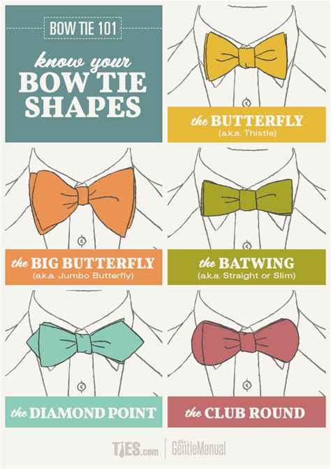 Bow Ties 101: An Introductory Guide | The GentleManual | Bows, Types of ...