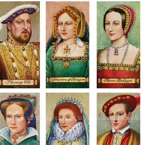 Antique Kings and Queens of England Digital Collage Sheet - Etsy