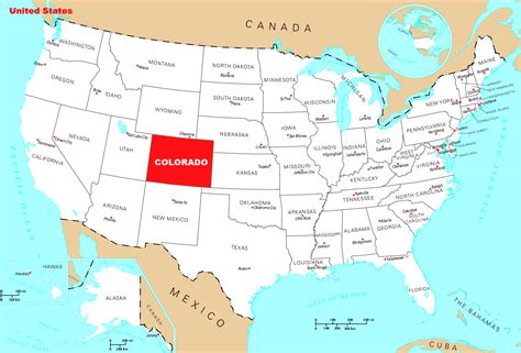 Colorado On Usa Map - Corina Charmaine