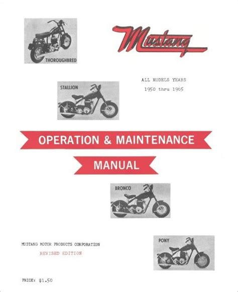 Mustang Motorcycle Manual