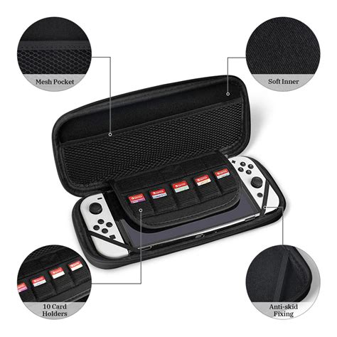 David Kushner Zipped EVA Case - Protective Carry case for Console Games and Accessories Switch ...