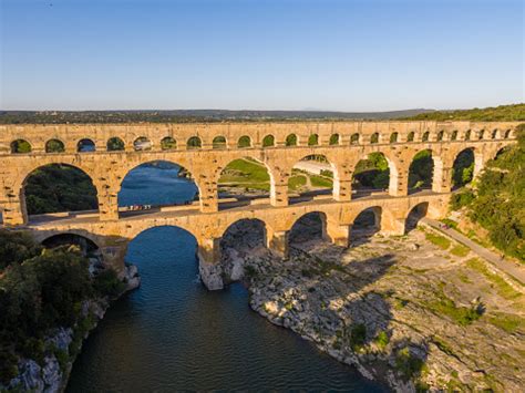 Aerial View Pont Du Gard Provence France Stock Photo - Download Image ...