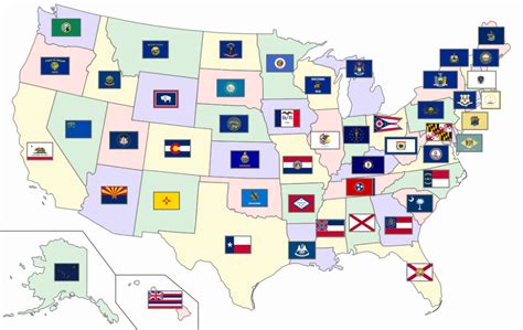 Liste des drapeaux des États des États-Unis — Wikipédia | Flag, State ...