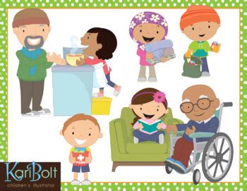 Community Service Clip Art by Kari Bolt Clip Art | TpT