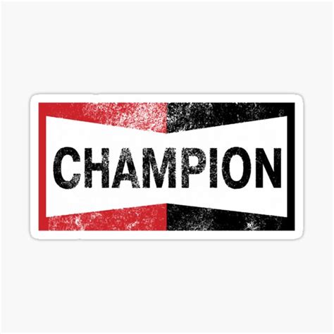 "Champion Vintage Logo" Sticker for Sale by CAMERONSTERLING | Redbubble