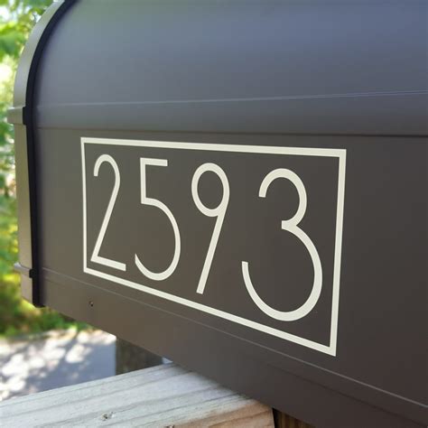 Anson Modern Mailbox Numbers – Newmerals