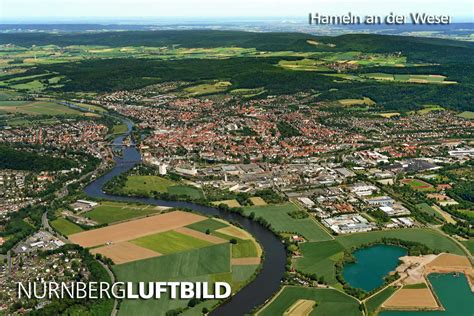 Hameln an der Weser, Luftaufnahme