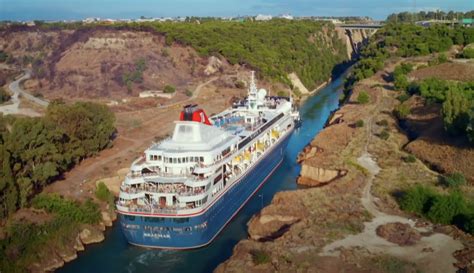 Video: A Cruise Ship Is Amazingly Guided Through The 'Very Narrow' Corinth Canal In Greece - FYI.com