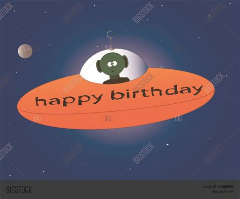 Happy Birthday Alien Vector & Photo (Free Trial) | Bigstock