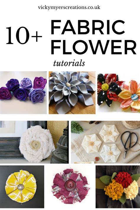 10 plus great fabric flower tutorials, ranging from ribbon, to leather ...