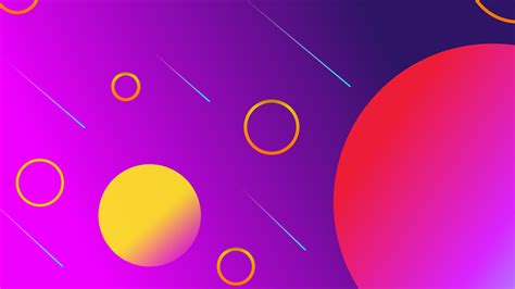 2560x1440 Resolution Abstract Purple and Yellow Circles 1440P Resolution Wallpaper - Wallpapers Den