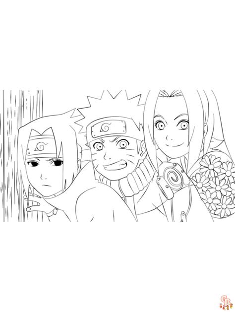 Free Naruto Coloring Pages for Kids and Adults - GBcoloring