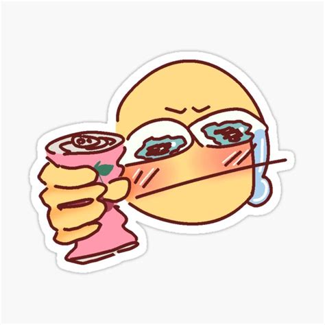 "cursed emoji can crush" Sticker for Sale by StarSailor- | Redbubble