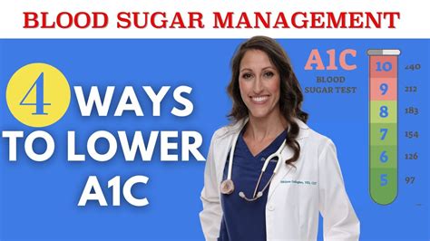 How to Lower A1C Levels Naturally in 4 EASY Ways | Manage Diabetes ...