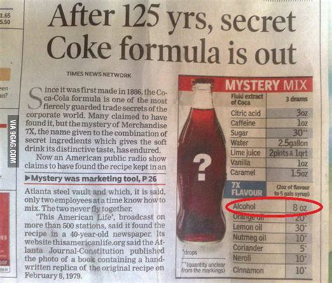 Someone found the COCA-COLA secret recipe hidden in an old newspaper ...