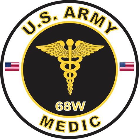 US Army MOS 68W Medic Decal - US Army MOS Decals - PriorService.com