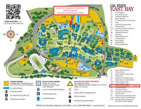 Cal State East Bay Hayward Campus Map - Zip Code Map