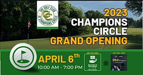 The Golf Club at Champions Circle - REGRAND OPENING, 15801 Championship ...