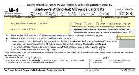 W4 Form 2024 Printable Blank Free - Elmira Nichole