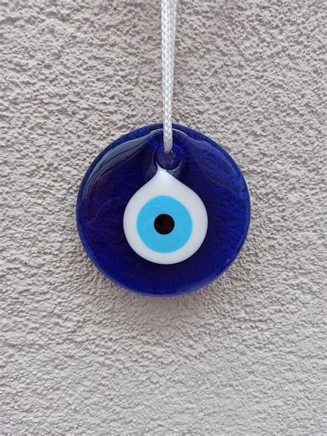 Evil Eye Wall Decor Blue Evil Eye Home Decor Glass Evil | Etsy