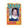 Color Your Own Jesus Loves Me Picture Frame Magnets | Oriental Trading