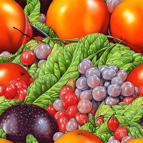 Colorful Fruits Art by Peter Lloyd Airbrush Style Art by Hajime ...