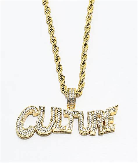 YRN x The Gold Gods Culture Gold Chain Necklace | Zumiez