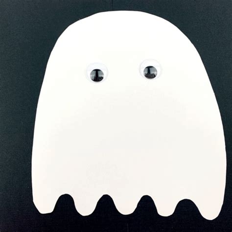 Adorable Paper Ghost Craft for Preschoolers