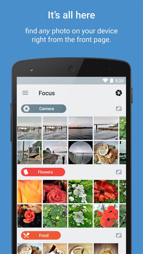 Focus: a complete gallery app that prioritizes ease of use, organization and security