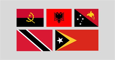 Red And Black Flag: +10 Country Flags - Eggradients.com